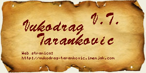 Vukodrag Taranković vizit kartica